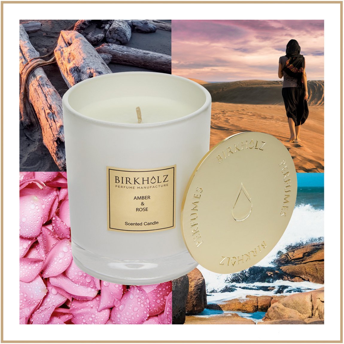 Scented Candle Amber & Rose - Birkholz Perfume Manufacture
