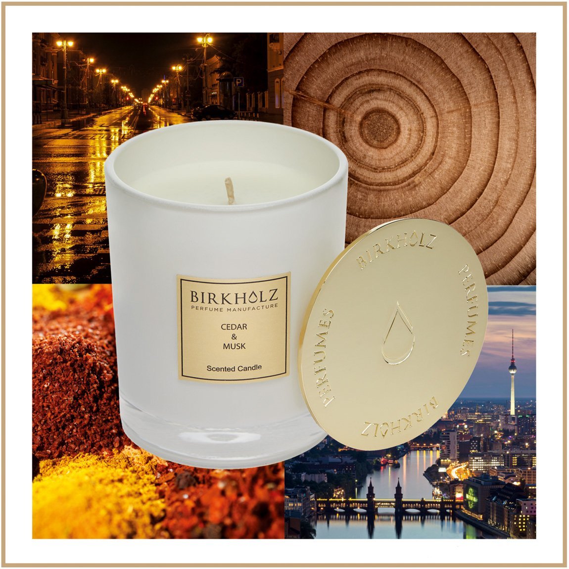 Scented Candle Cedar & Musk - Birkholz Perfume Manufacture