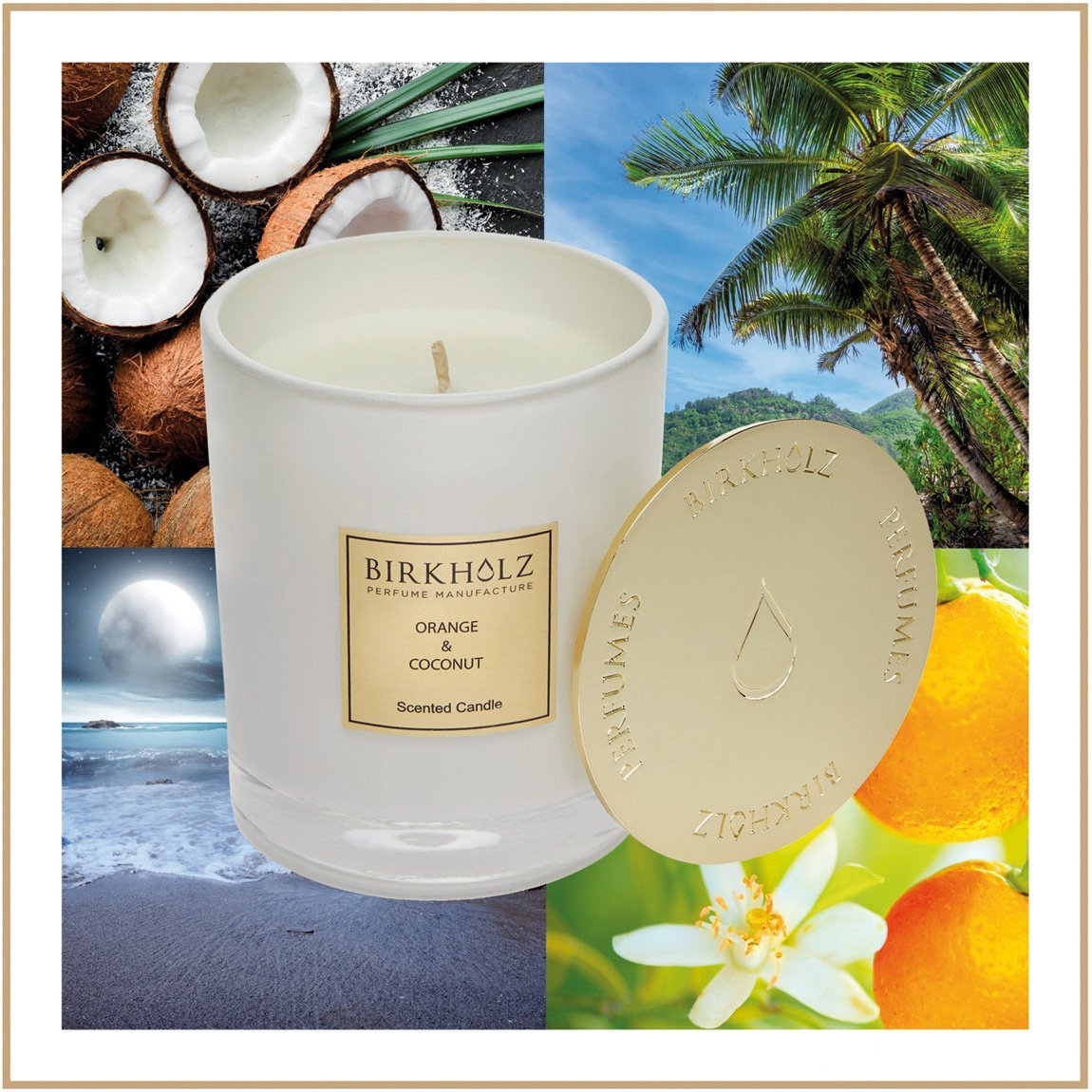 Scented Candle Orange & Coconut - Birkholz Perfume Manufacture