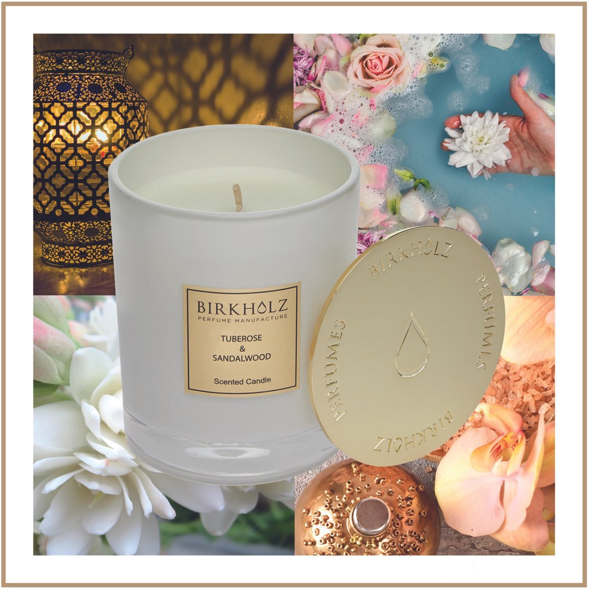 Scented Candle Tuberose & Sandalwood - Birkholz Perfume Manufacture